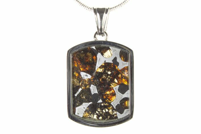 Sericho Pallasite Dog Tag Meteorite Pendant - Kenya #336090